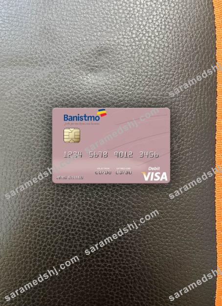Panama Banco Banistmo visa debit card photolook front
